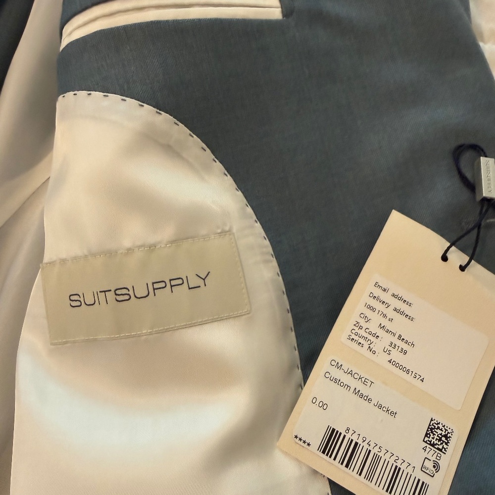Suitsupply Men’s Custom Jacket - Blue